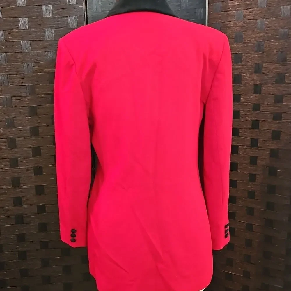 Women's Vintage Brooks Brothers Red Equestrian Style Blazer Size 6